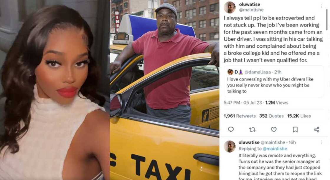 Photos of Oluwatise, a Nigerian lady who got a job from her taxi driver. Photos of Oluwatise, a Nigerian lady who got a job from her taxi driver.