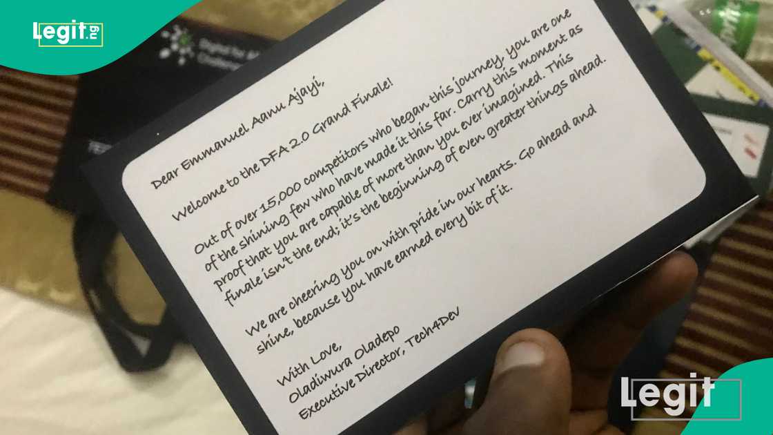 KWASU student who defeated over 15,000 participants to win N10m in tech contest breaks silence KWASU student who defeated over 15,000 participants to win N10m in tech contest breaks silence