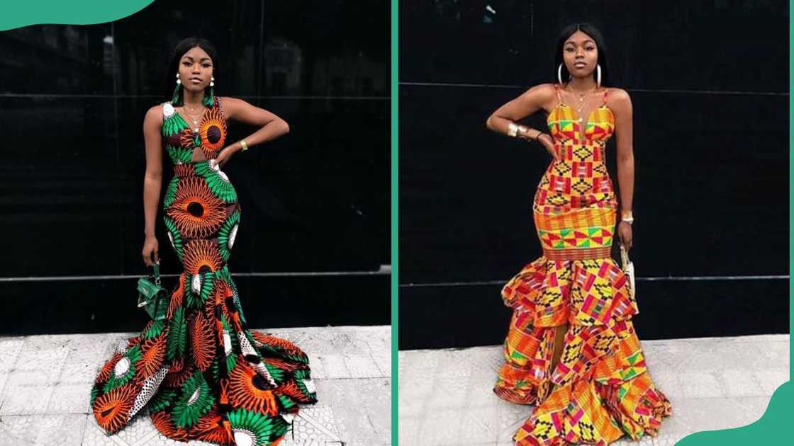 Kente Mermaid Ankara dress