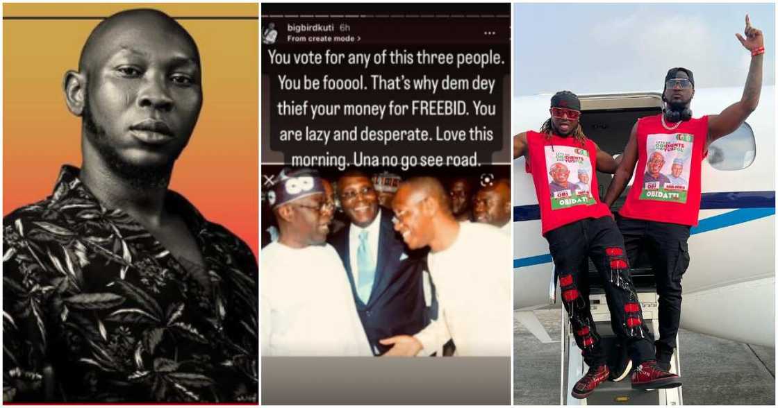 Seun Kuti and Peter PSquare trade words over politics.