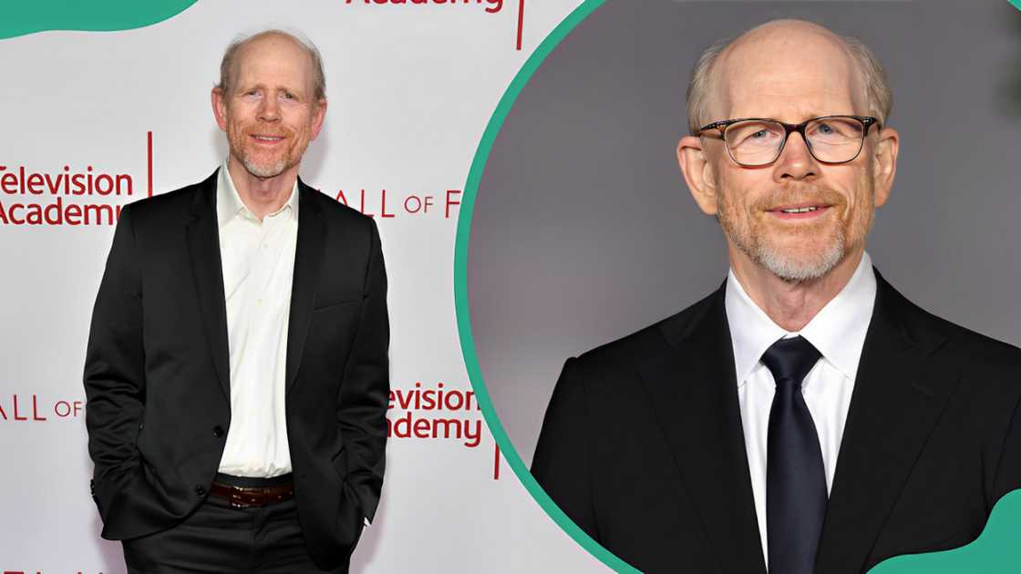 Ron Howard at Saban Media Center in North Hollywood, California (L). Ron Howard at the Academy Museum of Motion Pictures in Los Angeles (R).