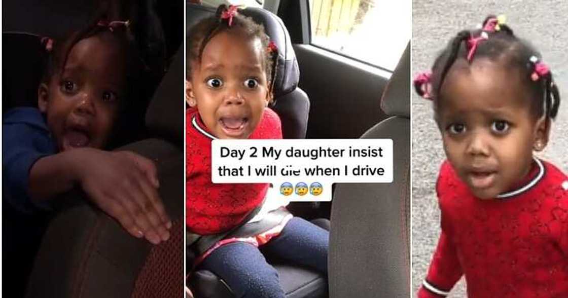Little girl stops mum from driving, die in accident, scary video Little girl stops mum from driving, die in accident, scary video