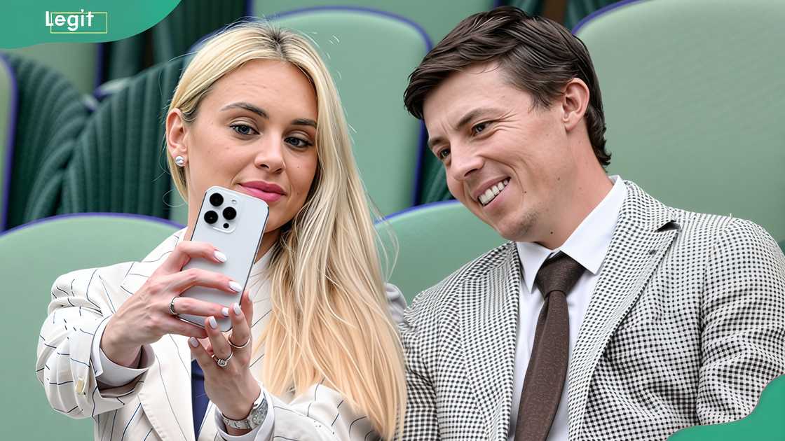 Katherine Gaal and Matthew Fitzpatrick at the All England Lawn Tennis and Croquet Club Katherine Gaal and Matthew Fitzpatrick at the All England Lawn Tennis and Croquet Club