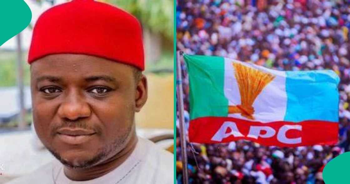 Sunday Umahia, the representative for Ezeagu/Udi in Enugu, has declared his defection from the Labour Party to the ruling APC. Sunday Umahia, the representative for Ezeagu/Udi in Enugu, has declared his defection from the Labour Party to the ruling APC.