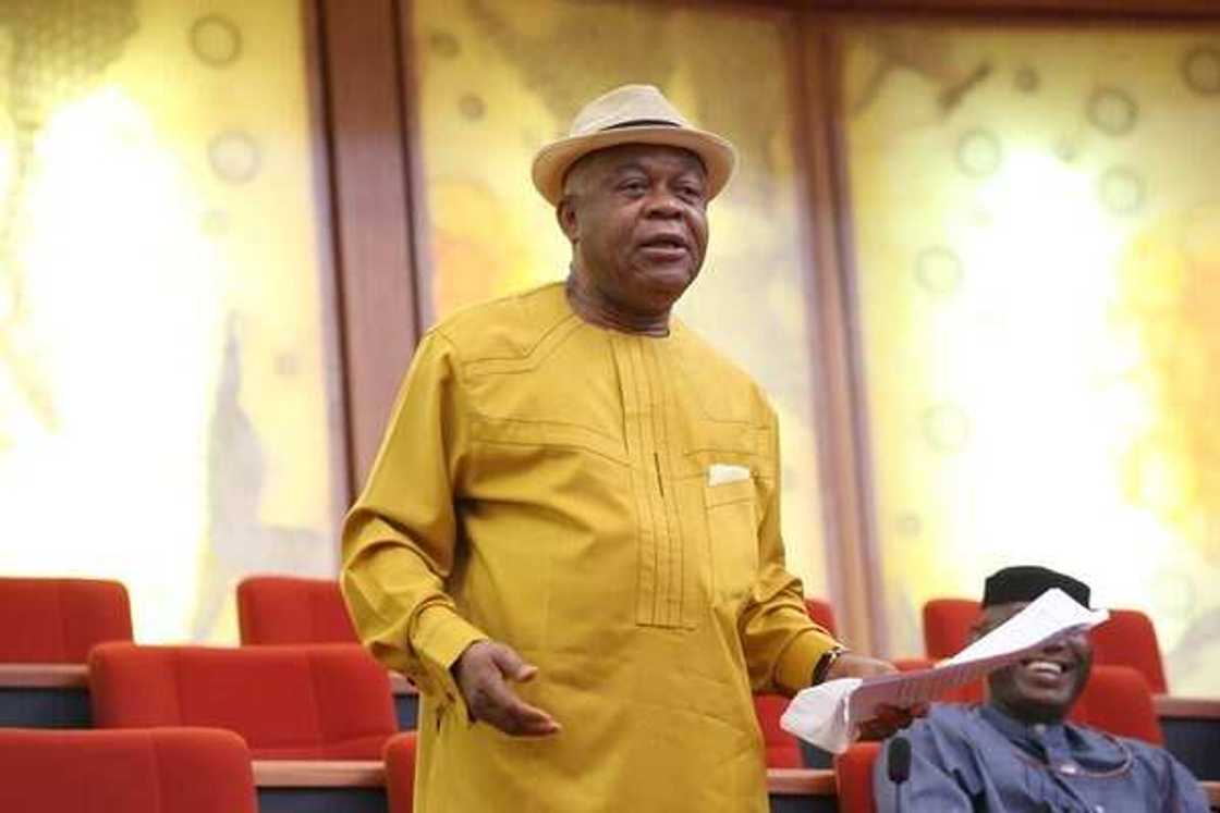 EFCC releases Senator Theodore Orji. EFCC releases Senator Theodore Orji.