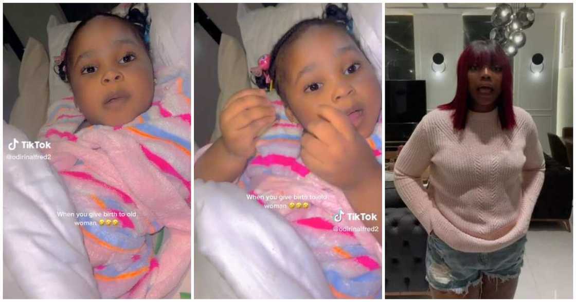 Little girl, kid talks to mum like an adult Little girl, kid talks to mum like an adult