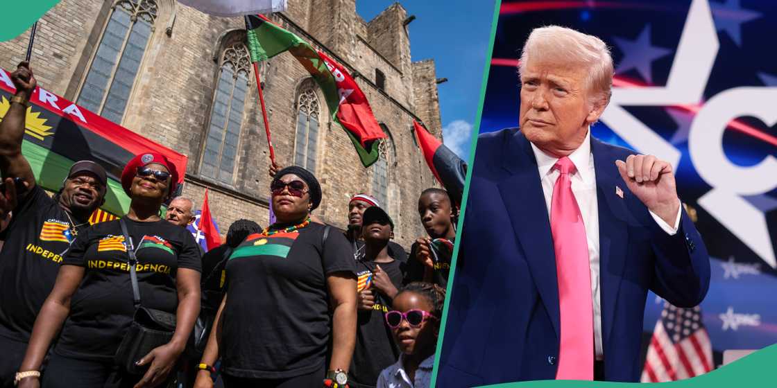 New US President Donald Trump did not speak about Biafra