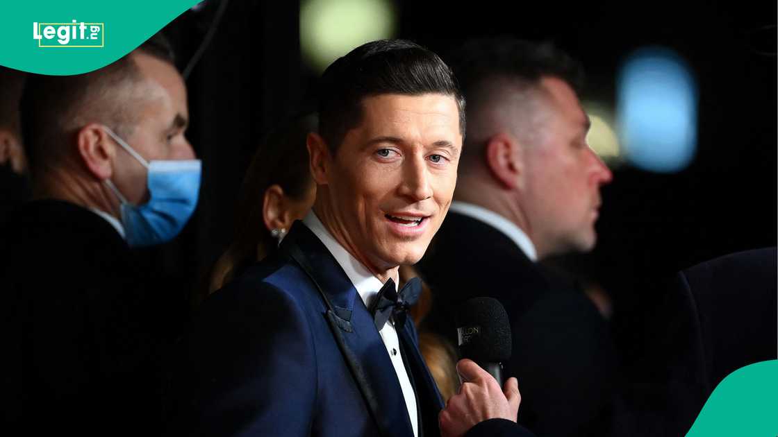 Robert Lewandowski, 2021 Ballon d'Or, Theatre du Chatelet, Paris, France.