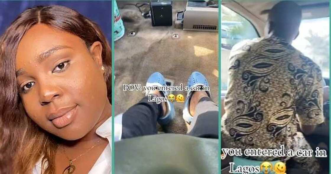 Lady shares video of bus she entered in Lagos Lady shares video of bus she entered in Lagos