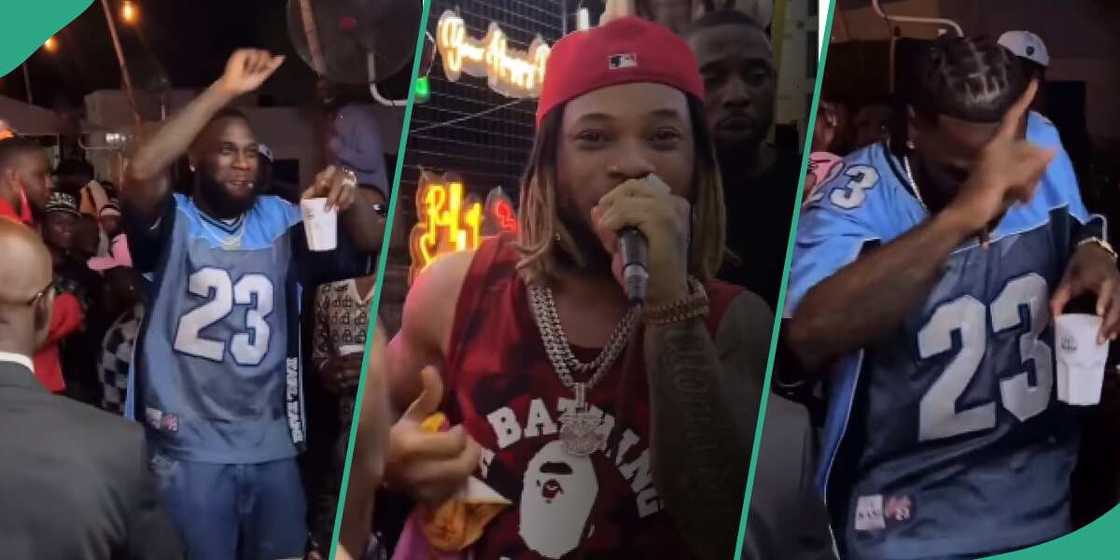 A video of Burna Boy dancing like a village herbalist has sparked reactions online A video of Burna Boy dancing like a village herbalist has sparked reactions online