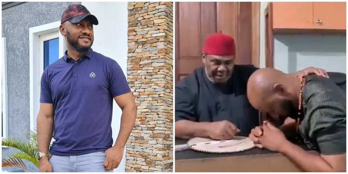 Yul Edochieand dad Pete Edochie Yul Edochieand dad Pete Edochie