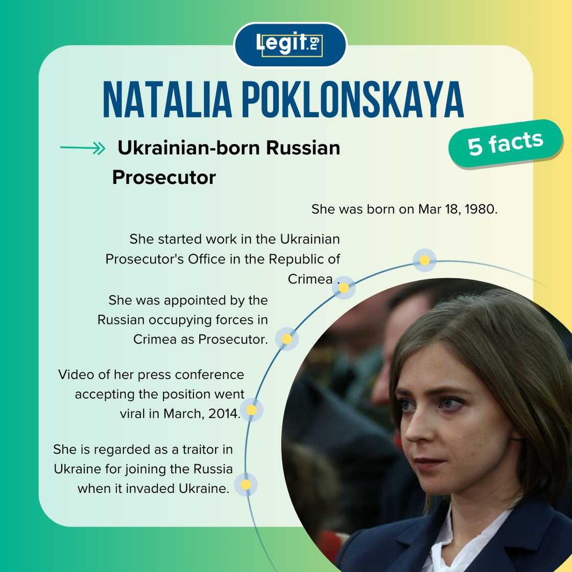 Natalia Poklonskaya Natalia Poklonskaya