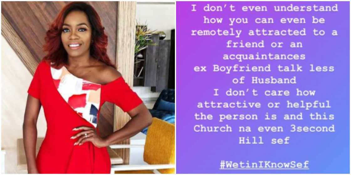 This church na 3 second hill: Media personality Shade Ladipo shades Rosy Meurer and Churchill This church na 3 second hill: Media personality Shade Ladipo shades Rosy Meurer and Churchill