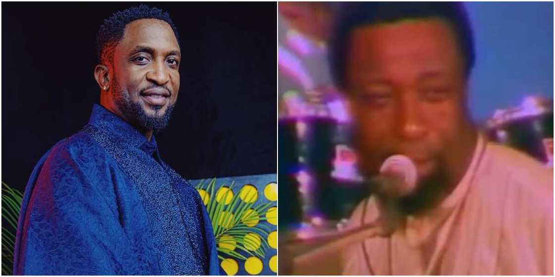 Singer Darey Art Alade and his father Singer Darey Art Alade and his father