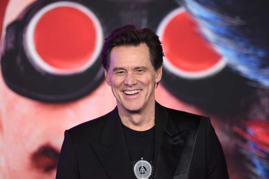 Jim Carrey poses the "Sonic The Hedgehog 3" Los Angeles premiere at the TCL Chinese Theatre