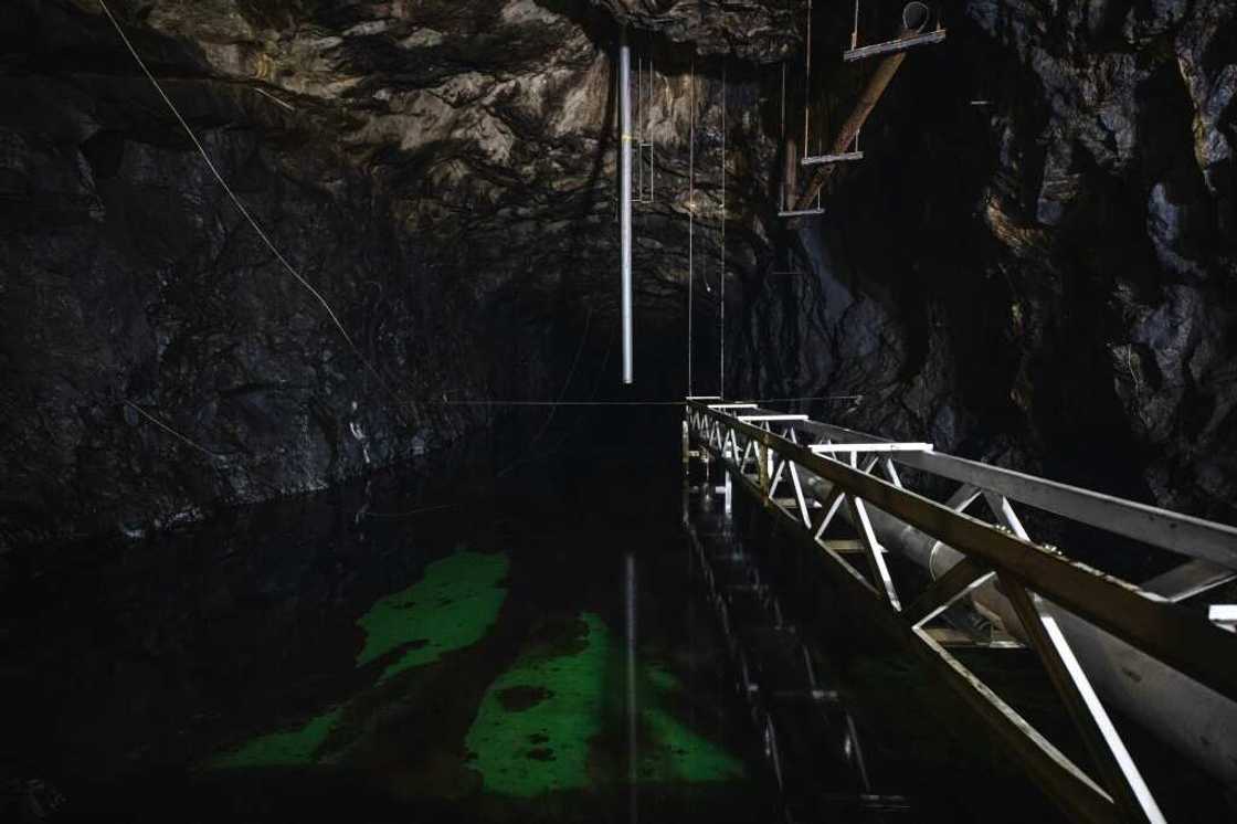 Originally dug out in the early 1970s, the three caverns with a combined volume of 300,000 cubic metres served as an oil storage until the site was abandoned in 1985 Originally dug out in the early 1970s, the three caverns with a combined volume of 300,000 cubic metres served as an oil storage until the site was abandoned in 1985