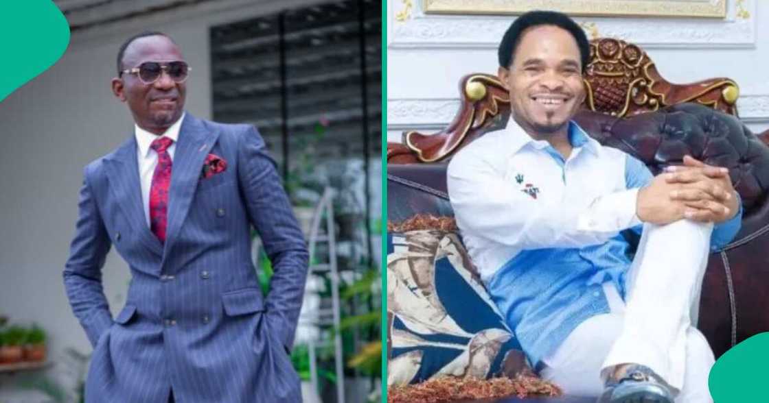 Pastor Paul Enenche drops Amapiano song, fans compare him to Odumeje. Pastor Paul Enenche drops Amapiano song, fans compare him to Odumeje.
