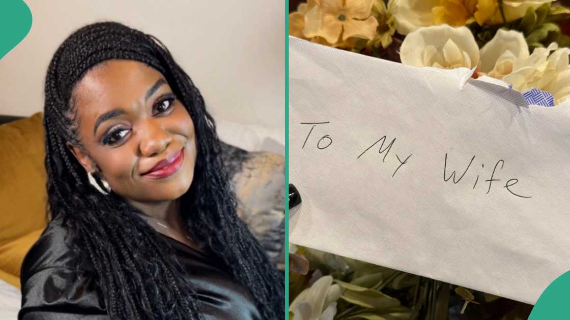 Lady shares letter her husband gave her.