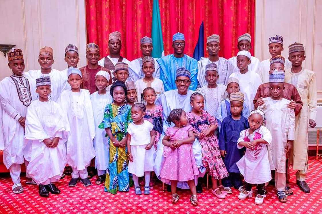 Children’s Day: Presidency shares cute photos of Buhari playing with kids