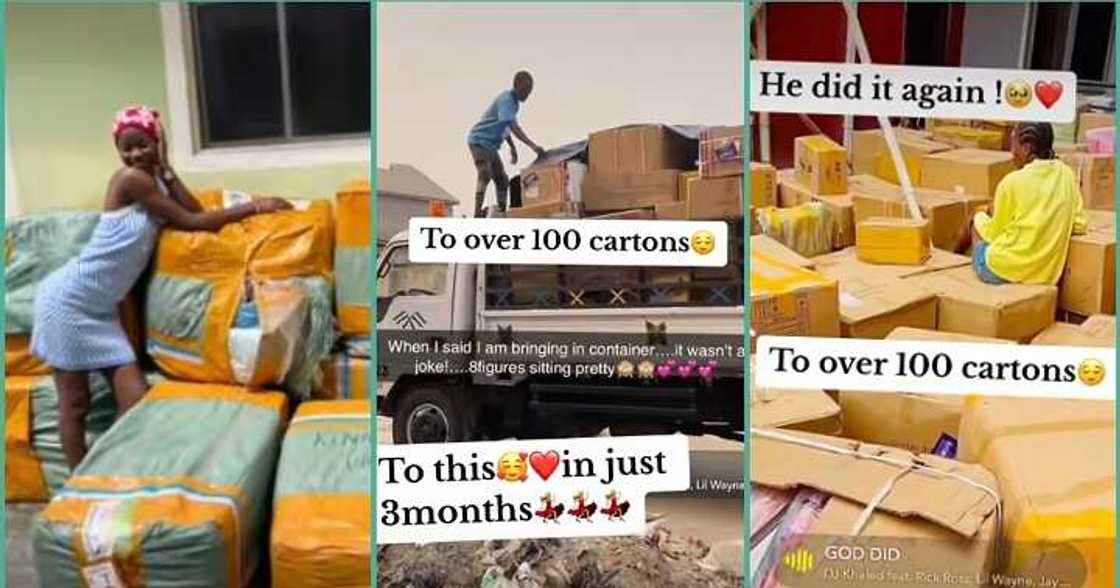 Lady into importation business shows off transformation in three months Lady into importation business shows off transformation in three months