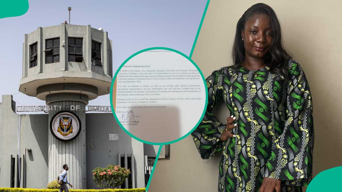 Pharmacist thrilled as she receives letter of commendation from University of Ibadan, displays it on social media Pharmacist thrilled as she receives letter of commendation from University of Ibadan, displays it on social media