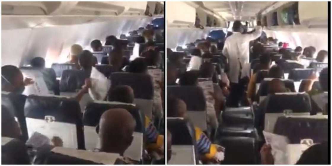Social Media Reacts to Viral Video of Passengers Fanning Themselves with Papers on a Nigerian Plane Social Media Reacts to Viral Video of Passengers Fanning Themselves with Papers on a Nigerian Plane