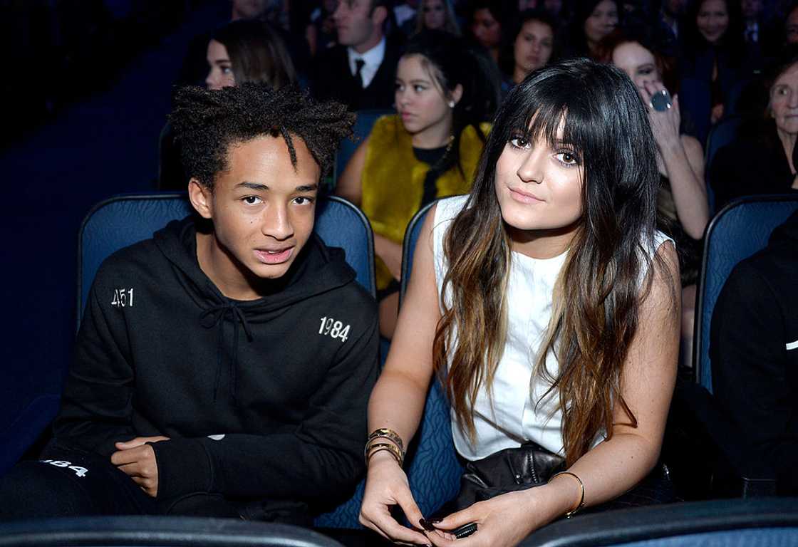 Jaden Smith and Kylie Jenner in Los Angeles, California. Jaden Smith and Kylie Jenner in Los Angeles, California.