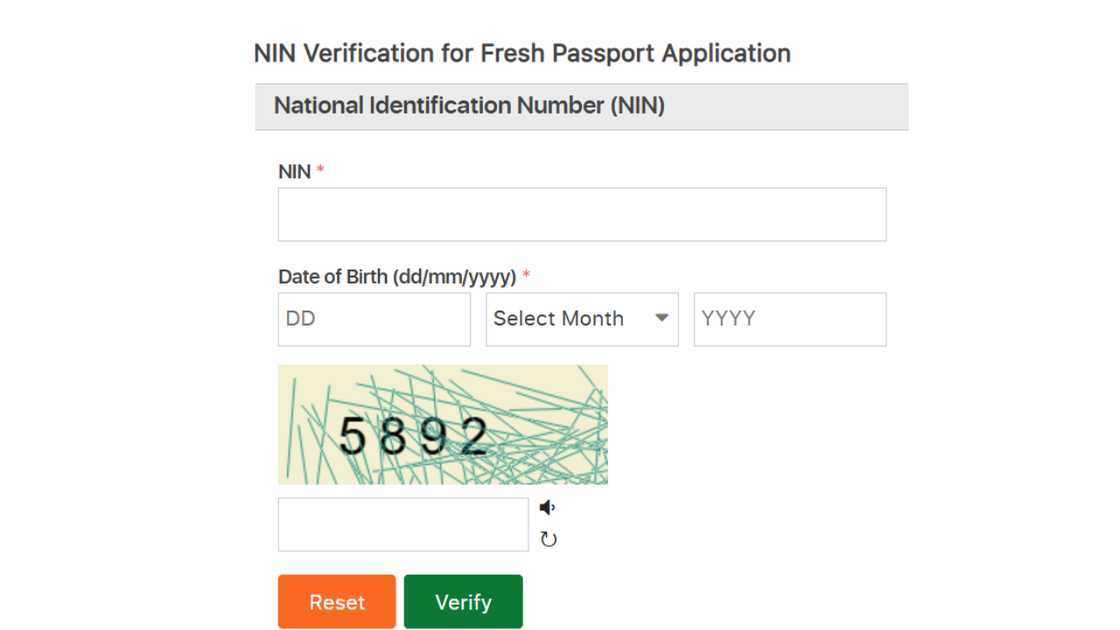 Nigeria Immigration Service Passport application page. Nigeria Immigration Service Passport application page.