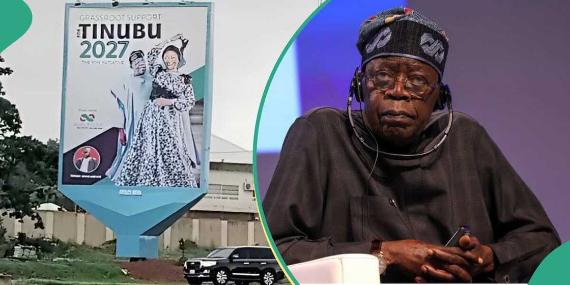 Billboard of President Bola Tinubu sighted in Abuja Billboard of President Bola Tinubu sighted in Abuja