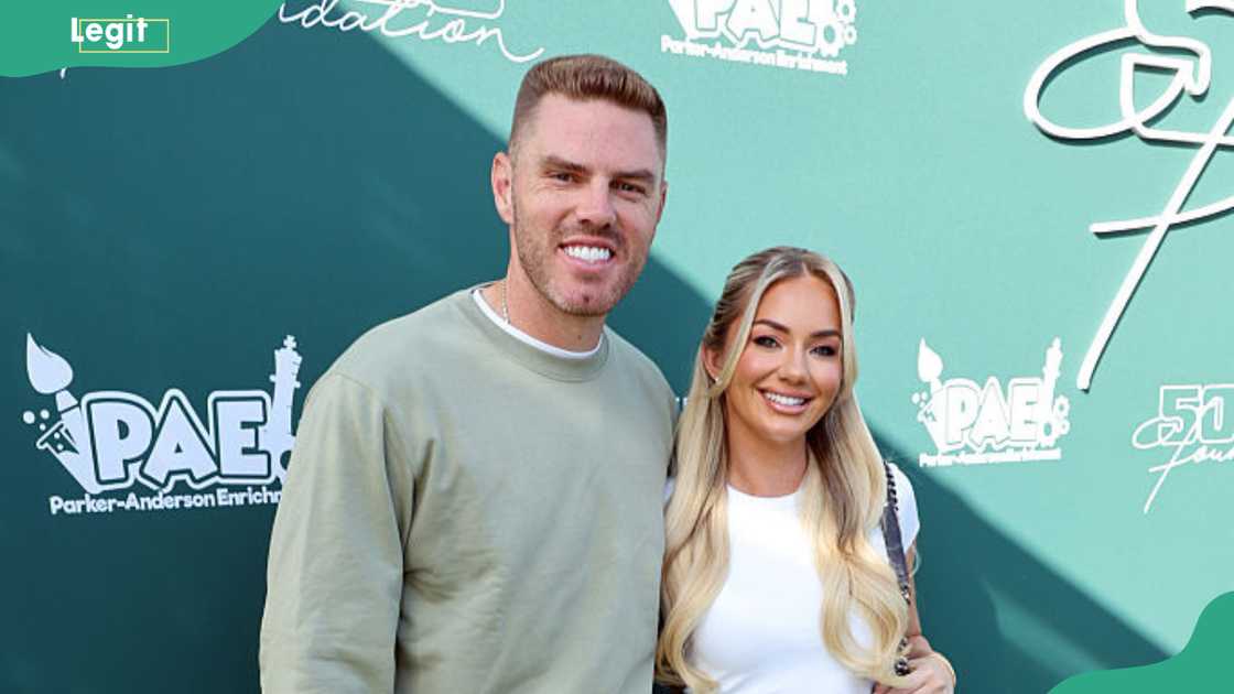 Freddie Freeman and Chelsea Freeman at Griffin Club Los Angeles