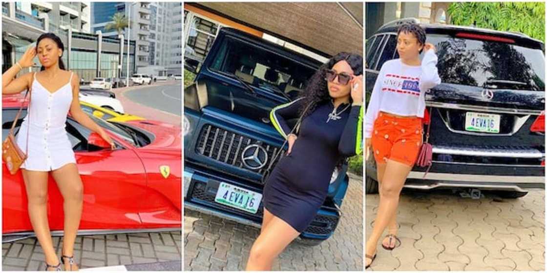 Hotunan motocin alfarma da Regina Daniels take hawa tun bayan aurenta da Ned Nwoko Hotunan motocin alfarma da Regina Daniels take hawa tun bayan aurenta da Ned Nwoko