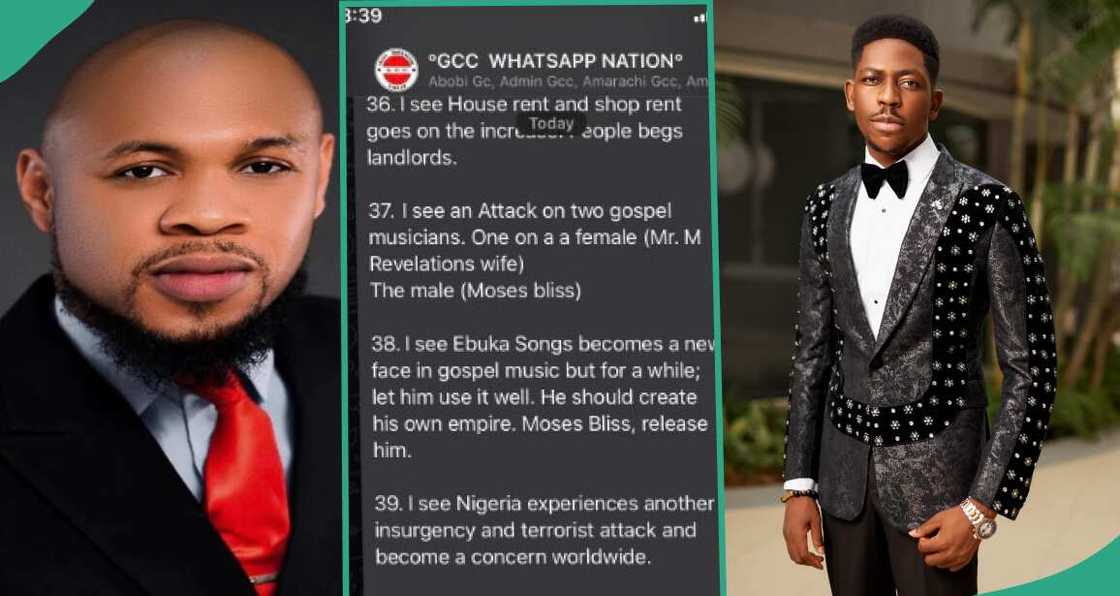 Chats surface as pastor's scary prophecy about Moses Bliss surfaces on social media