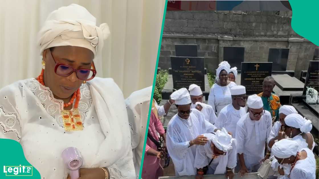 Emotional scenes as Nollywood star Faithia Williams breaks down at cemetery while burying mother who passed away at 78 years old Emotional scenes as Nollywood star Faithia Williams breaks down at cemetery while burying mother who passed away at 78 years old