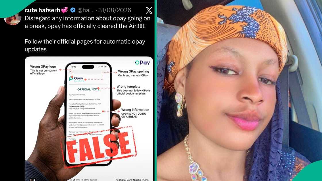Influencer Hafsat Abubakar expresses regret after arrest over false OPay shutdown claim Influencer Hafsat Abubakar expresses regret after arrest over false OPay shutdown claim