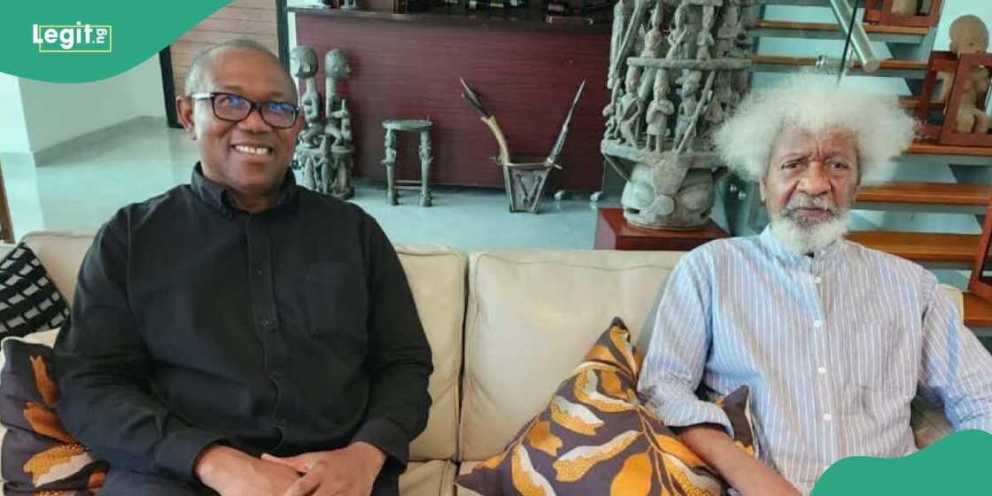 Peter Obi/Peter Obi news/Peter Obi news today/2023 election/Wole Soyinka