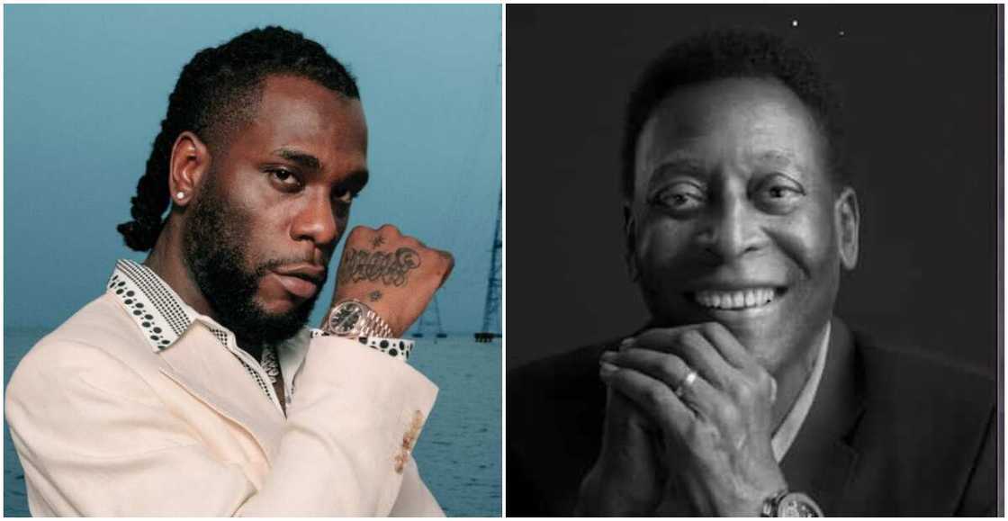 Burna Boy, Pele, Football star Burna Boy, Pele, Football star