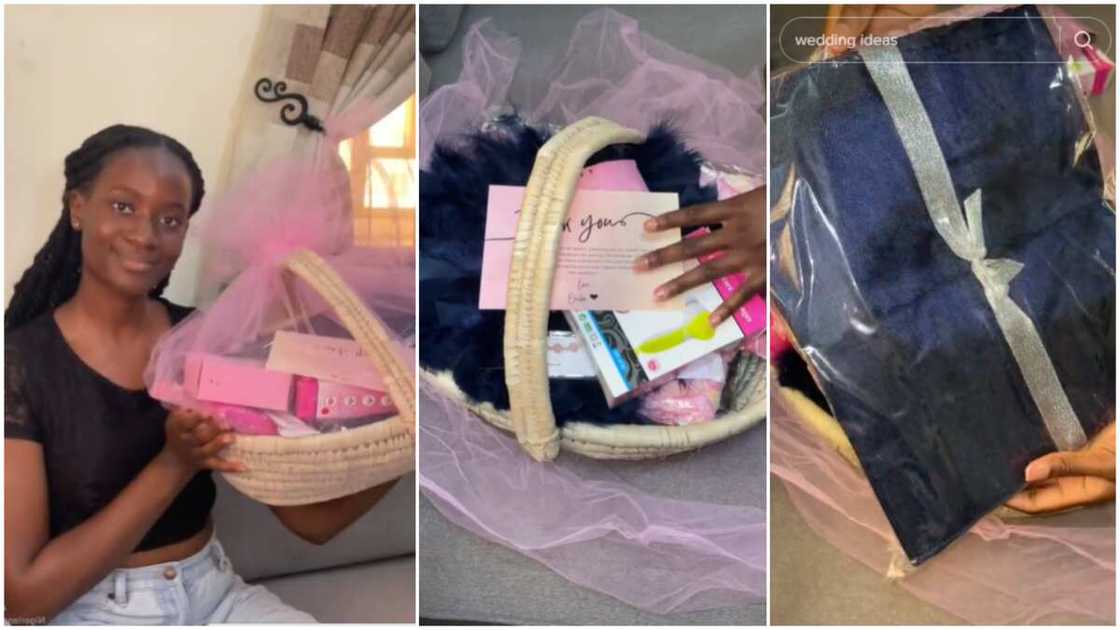 Wedding package ideas/Lady got her asoebi basket. Wedding package ideas/Lady got her asoebi basket.