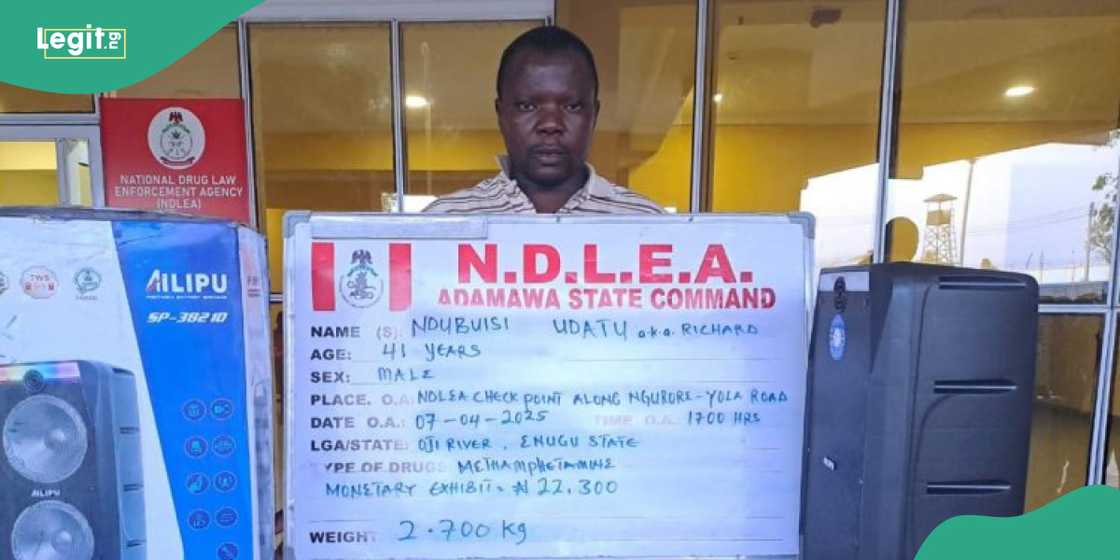 NDLEA arrests Malaysian returnee with illicit drugs concealed in music speakers NDLEA arrests Malaysian returnee with illicit drugs concealed in music speakers
