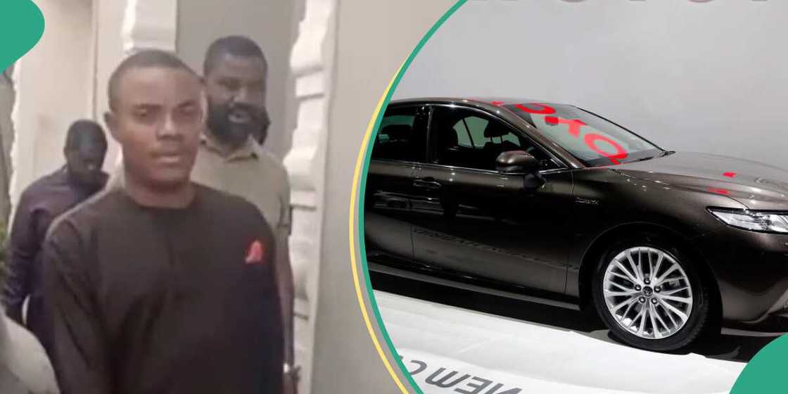The man walked towards his car The man walked towards his car