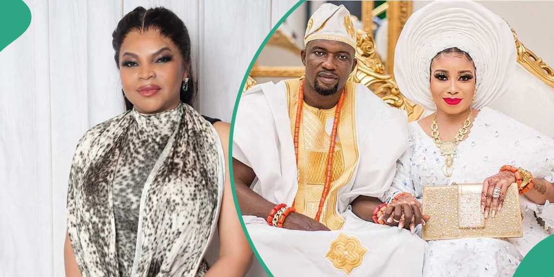 Faith Ojo addresses rumours about Lizzy Anjorin's husband. Faith Ojo addresses rumours about Lizzy Anjorin's husband.