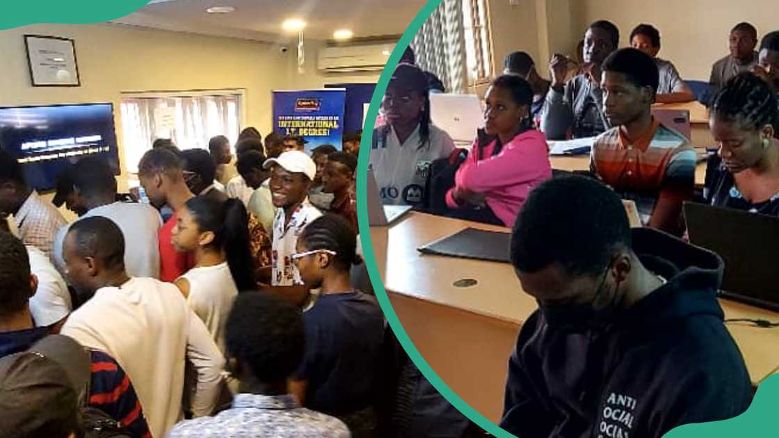 Students at Aptech training centre Students at Aptech training centre