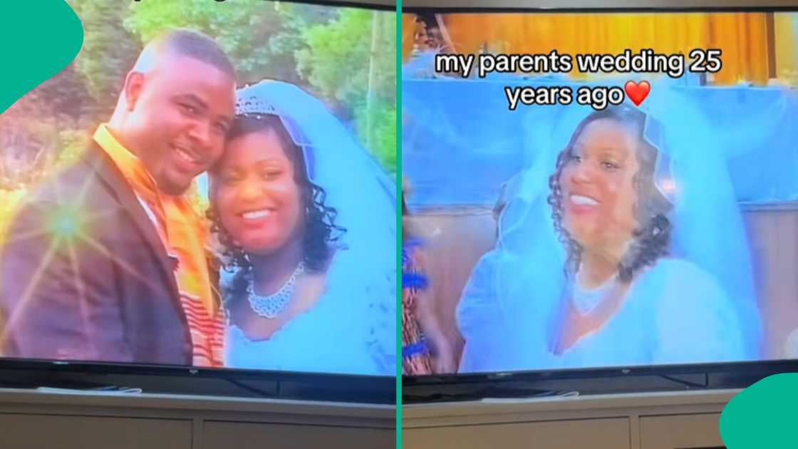 Lady posts video showing when her parents got married. Lady posts video showing when her parents got married.