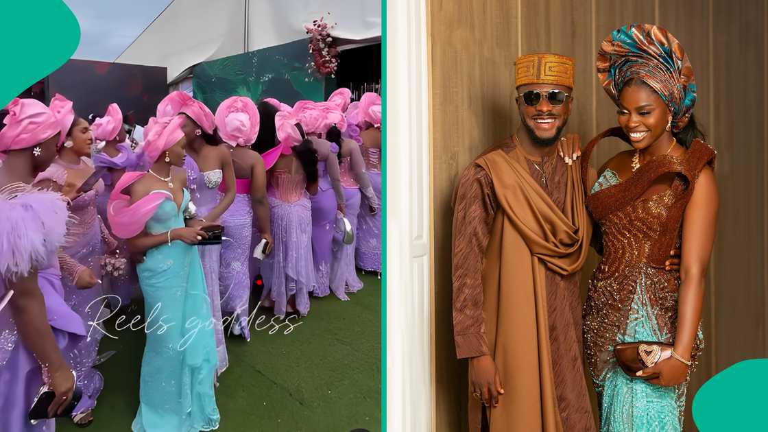 Prudent Gabriel's wedding had over 200 asoebi ladies Prudent Gabriel's wedding had over 200 asoebi ladies