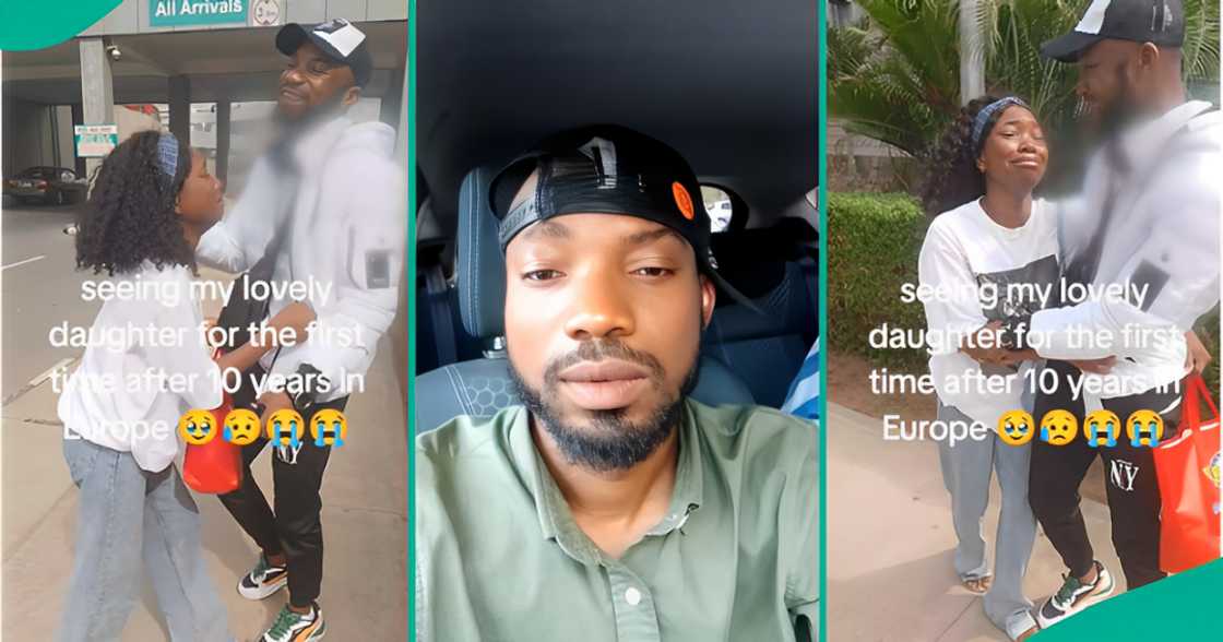 Man in Europe returns to Nigeria after 10 years, reunites with daughter Man in Europe returns to Nigeria after 10 years, reunites with daughter