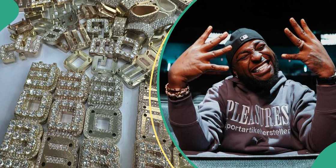 Davido gets customised diamond 30BG chains