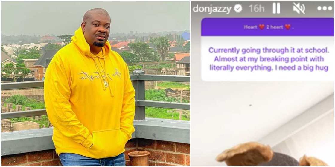 Don Jazzy and student Don Jazzy and student