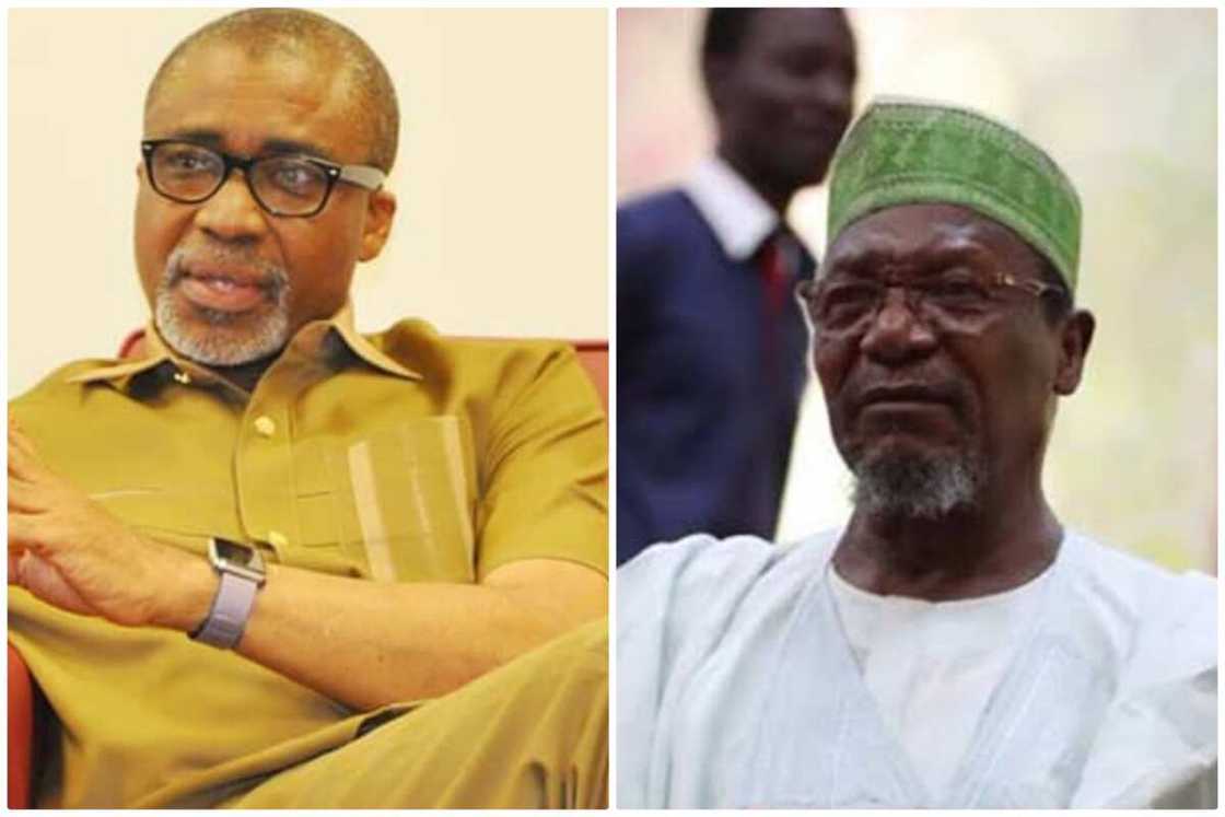 Sanata Abaribe da Sanata Yahaya Abdullahi. Sanata Abaribe da Sanata Yahaya Abdullahi.