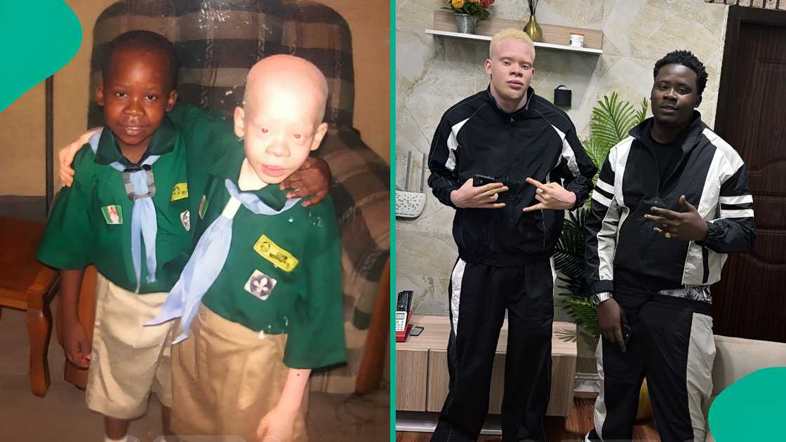 Twin brothers with different skin tones celebrate their birthday.