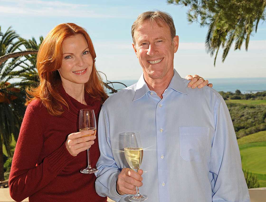 Marcia Cross and Tom Mahoney at Pelican Hill Resort Marcia Cross and Tom Mahoney at Pelican Hill Resort