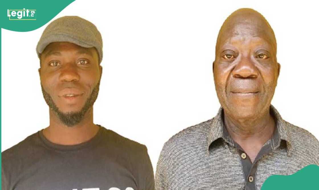 Photo of father and son Photo of father and son